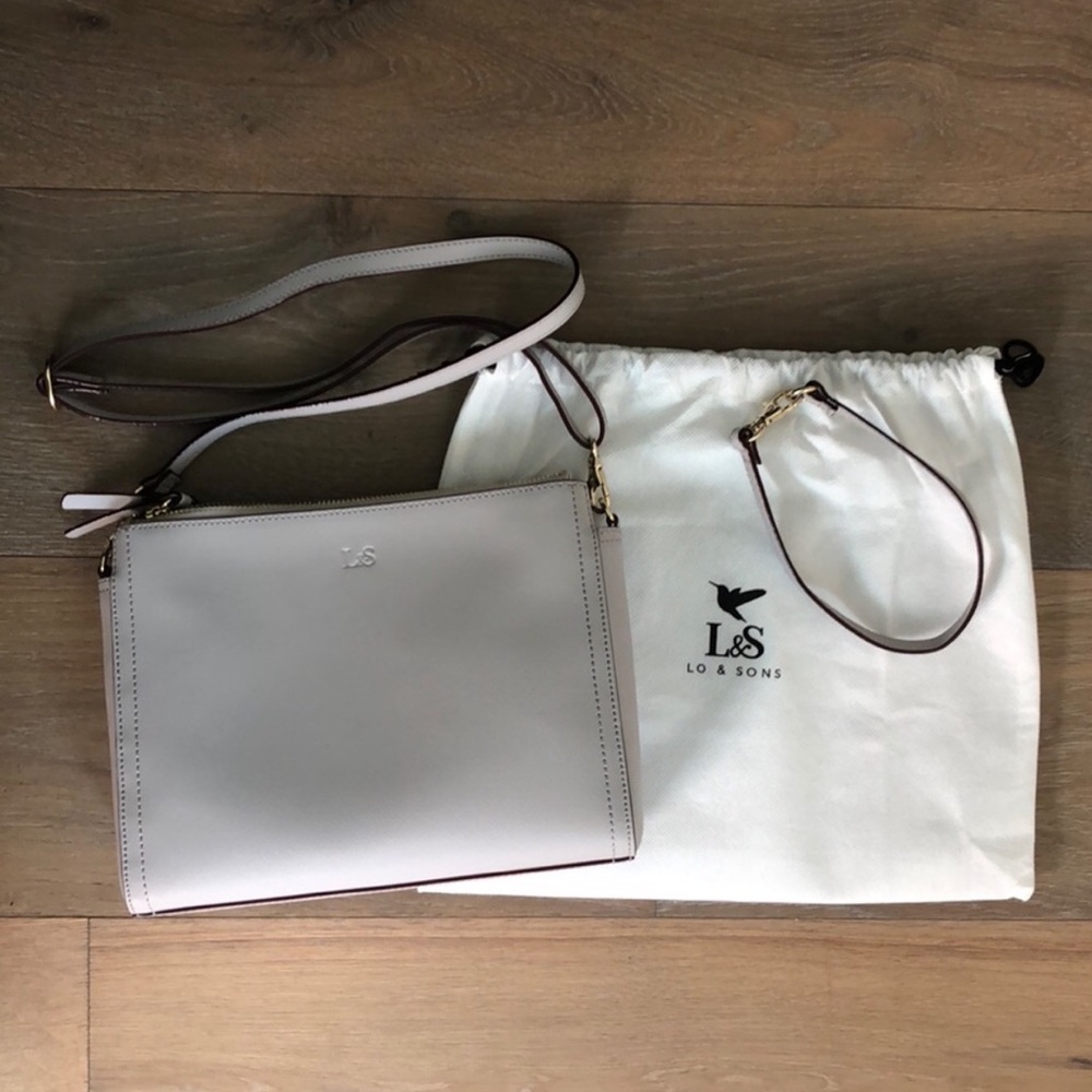 Brand New Lo & Sons The Pearl Bag in Light Gray